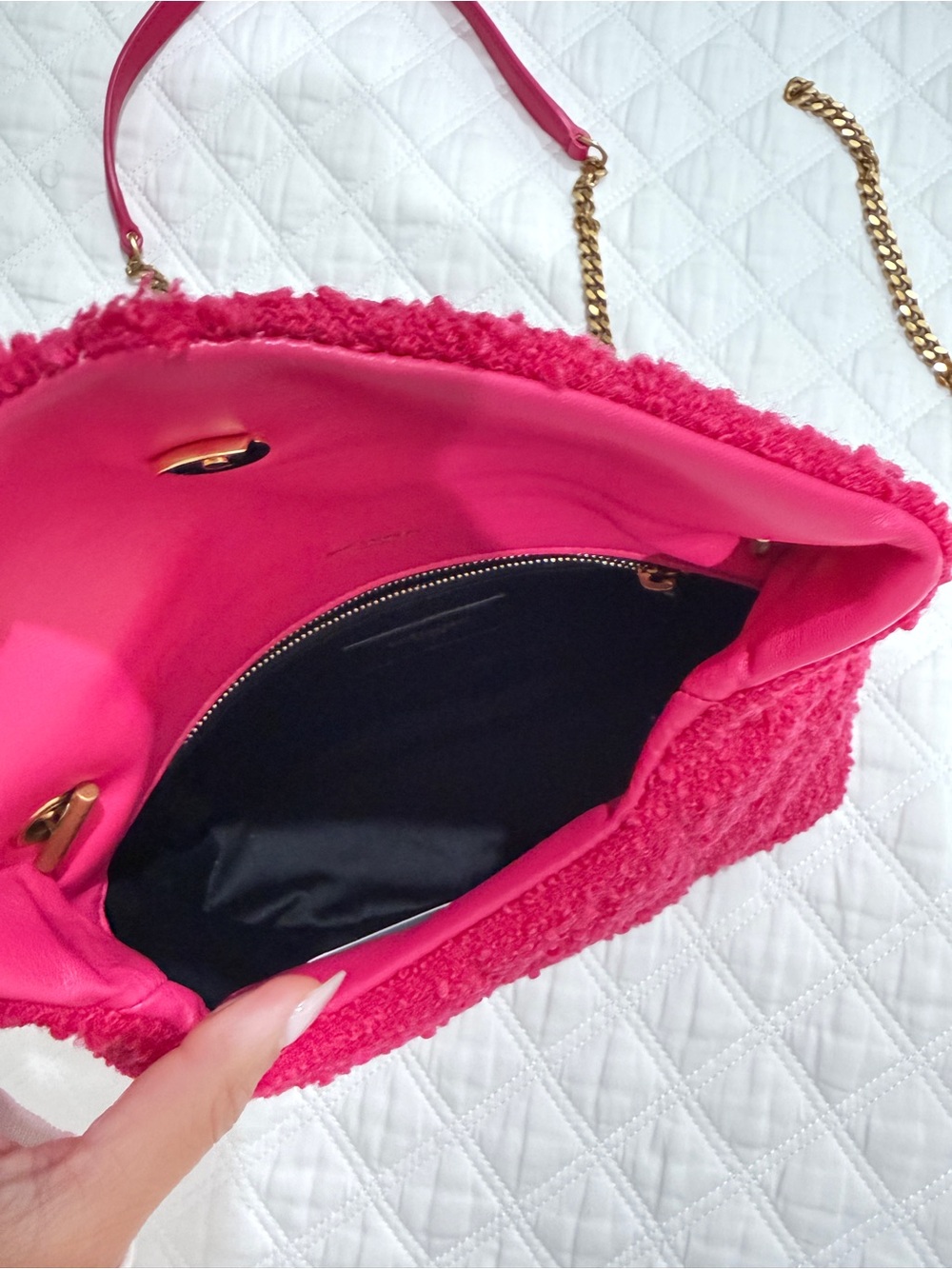 Saint Laurent Toy Lou Boucle Puffer Bag - Picture 3 of 8